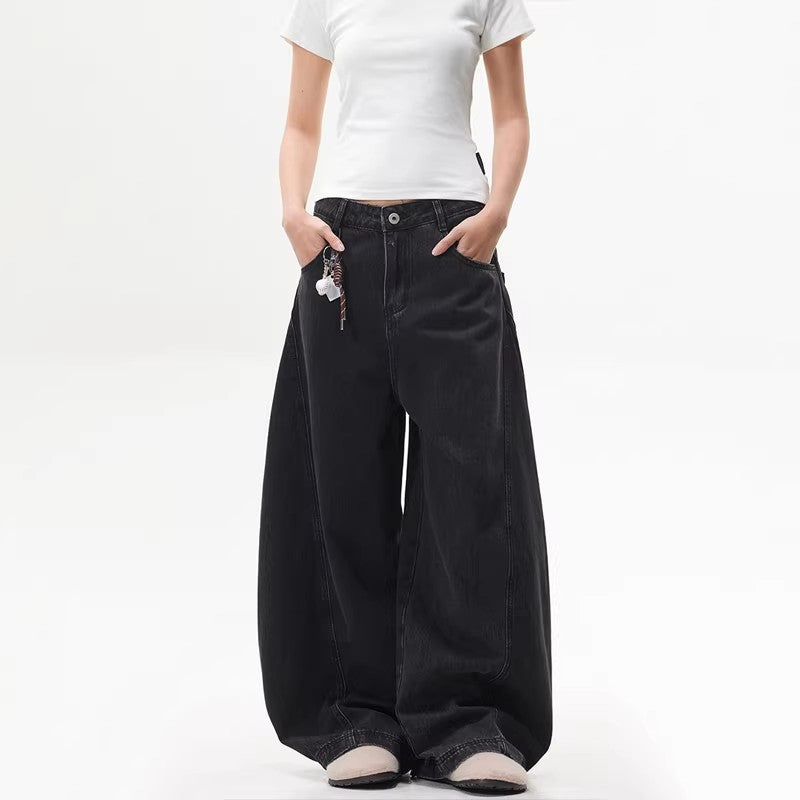 Loose-fitting wide-leg pants