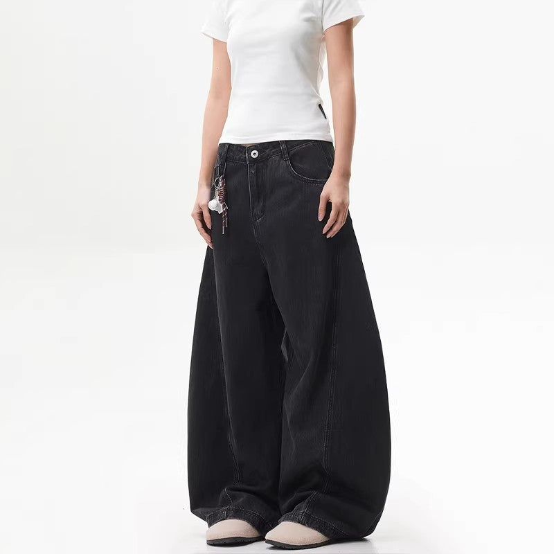 Loose-fitting wide-leg pants