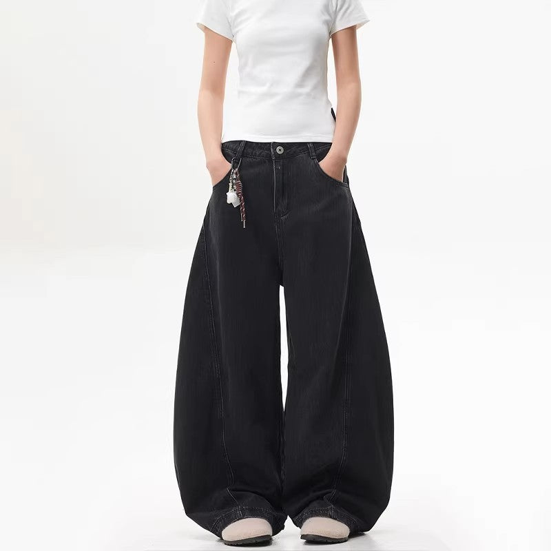 Loose-fitting wide-leg pants